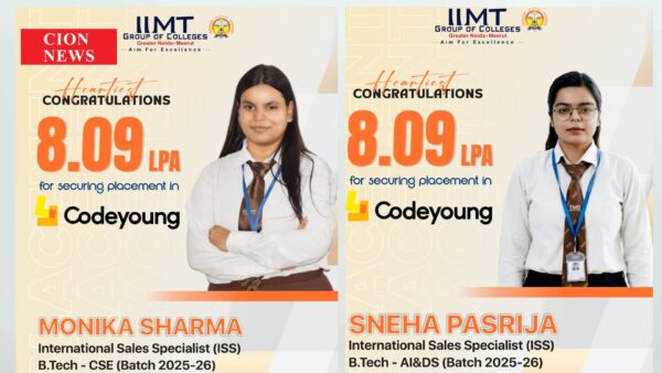 IIMT B.Tech AI & Data Science Students Achieve Placement Success at Codeyoung